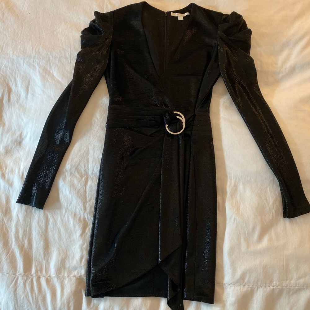 Jonathan Simkhai Glitter Jersey Black Dress